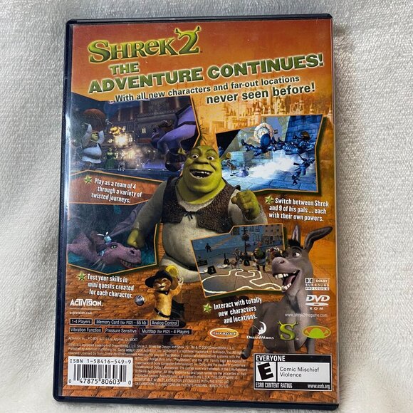 Shrek 2(PlayStation 2,2004) Greatest Hits CIB Tested - Picture 4 of 4